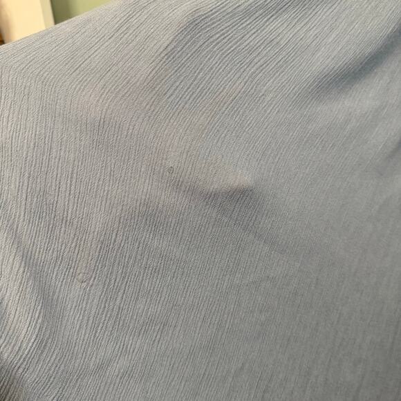 Free People Braided Halter Maxi Dress Large Gray Boho Casual Summer Gauze A-Line - Picture 9 of 12